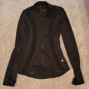 Black athletic zip up